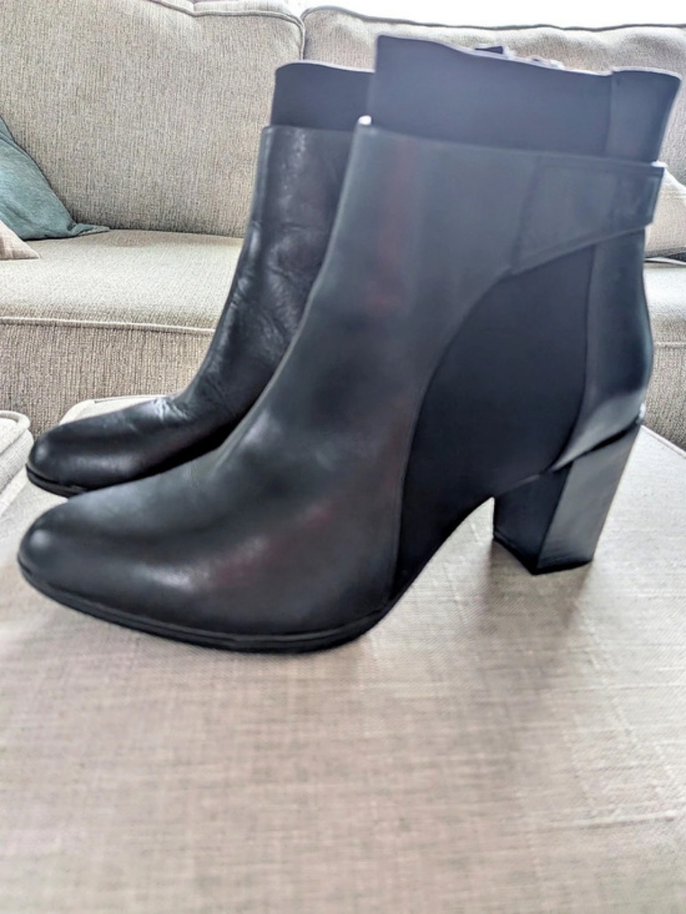 Clarks Ankle Booties Black Heeled Ankle Boots